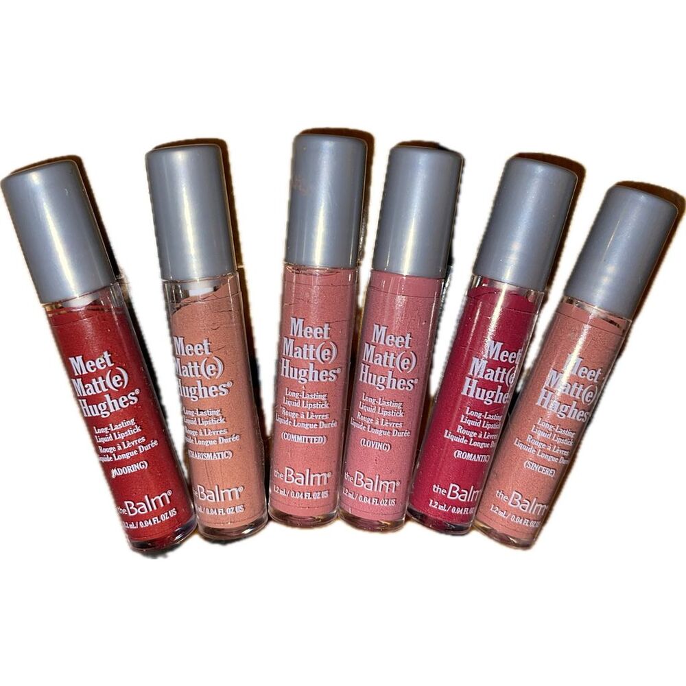 theBalm Meet Matt(e) Hughes Vol. 6 Mini Liquid Lipsticks Vegan Set 1.2ml Each